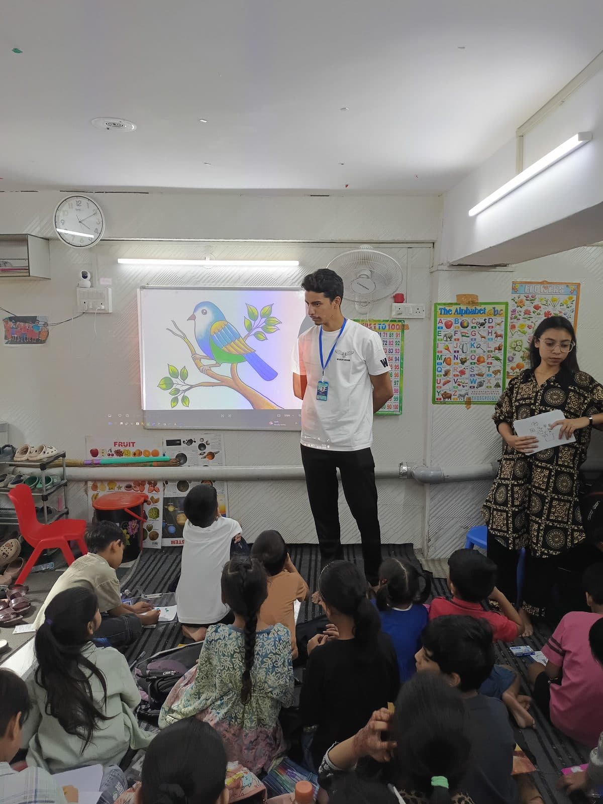 A student at the Wildlife Rescue awareness session at Infinity Learning Centre