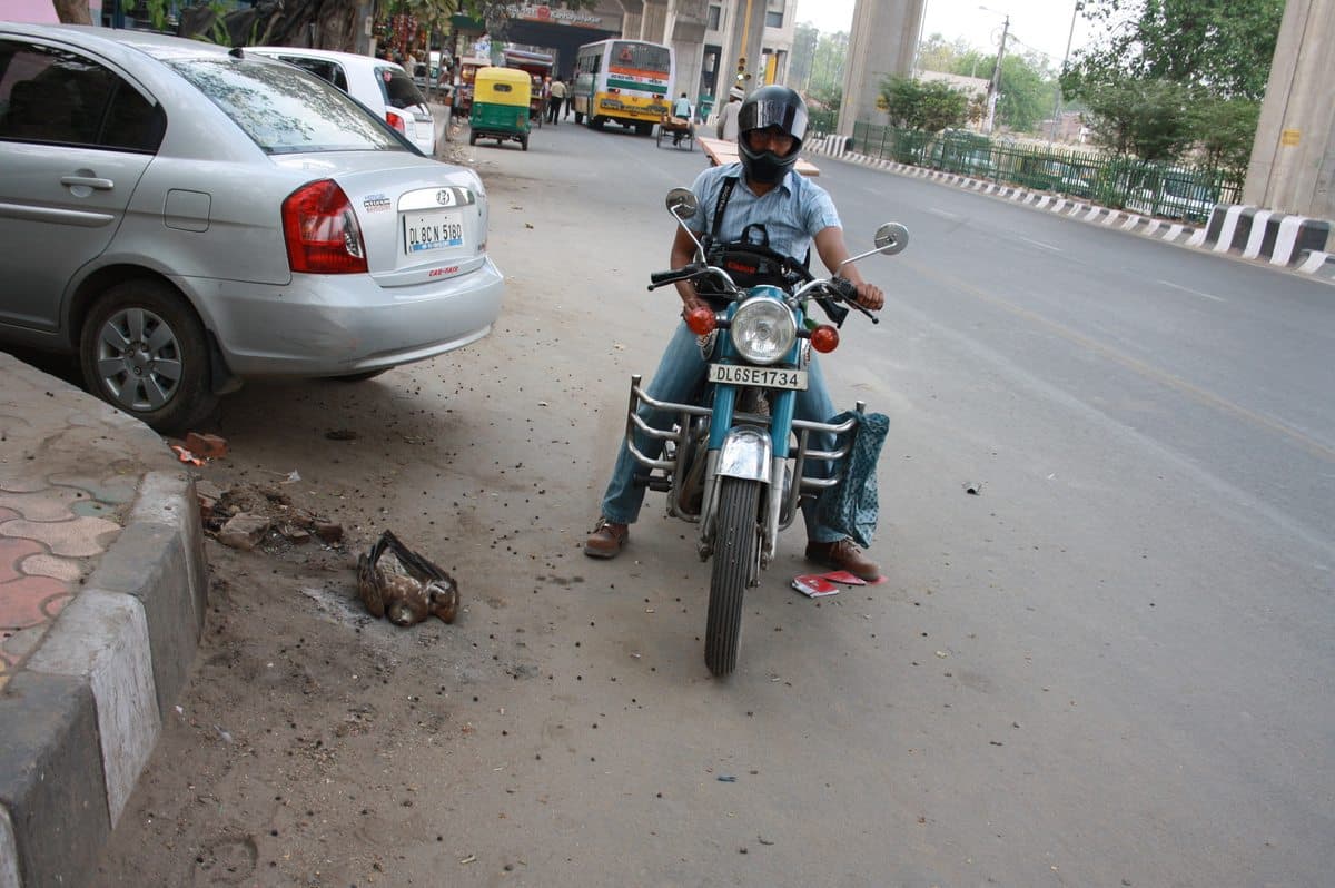 The original Wildlife Rescue bike ambulance — early rescue transport