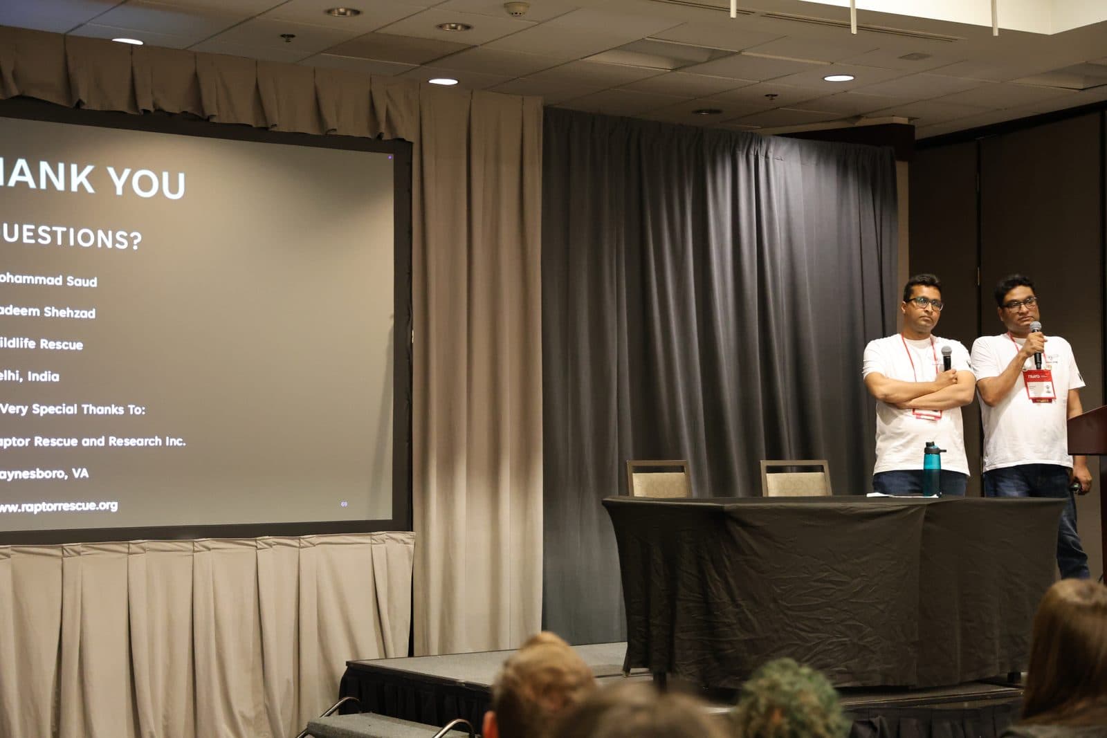 Mohammad Saud and Nadeem Shehzad at the podium during the Q&A session at NWRA Symposium 2025