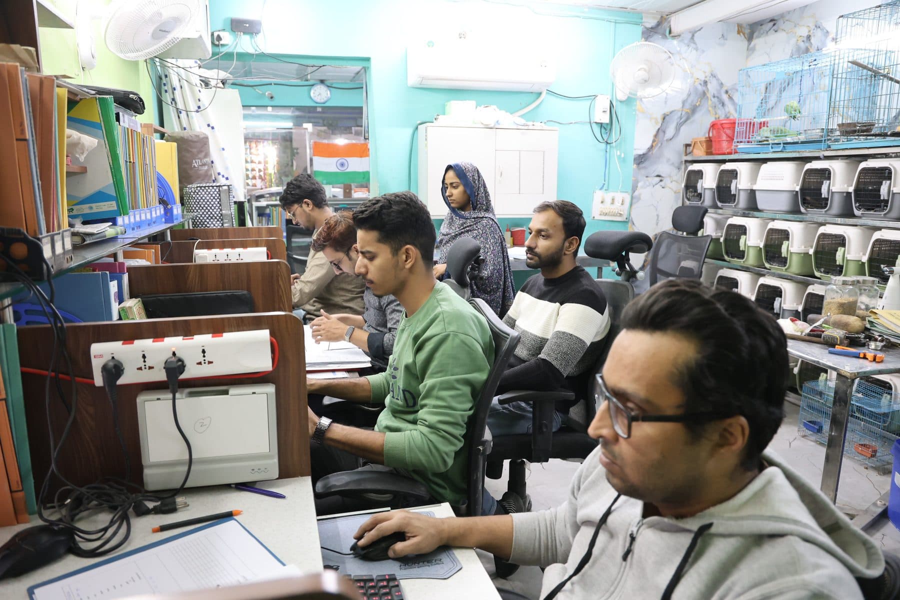 Wildlife Rescue staff busy with their daily routine at the clinic